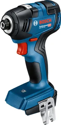 A Bosch cordless impact driver is shown against a white background.