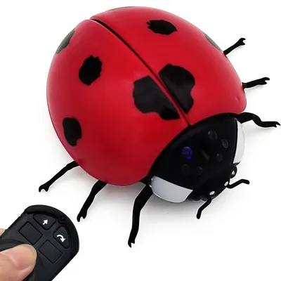 Produktbild von Realistisches Scherzspielzeug, RC Krabbeltier, Streichspielzeug,Marienkäfer Riesen-RC-Fernsteuerung 8.5 cm