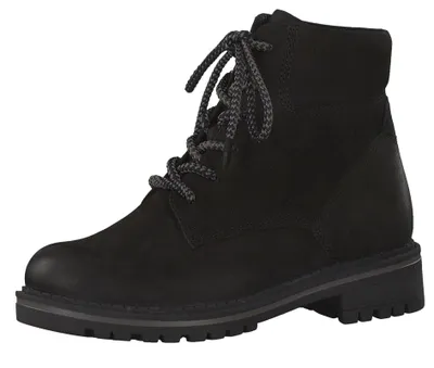 Produktbild von Tamaris Damen Elegante Stiefelette Schnürrstiefelette 1-25202-25 Schwarz
