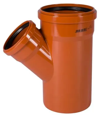 Produktbild von Odbočka kanalizační PVC Osma KGEA 45°, DN 160 x 110, oranžová
