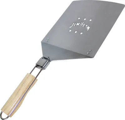Produktbild von Jim Beam BBQ Grillwender Pfannenwender Burger Edelstahl Silber mit Holzgriff 41 cm