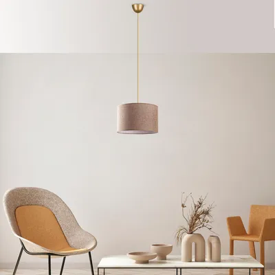 Image de Opviq, Pie - Beige, lustre, beige, métal, 30 x 30 x 65 cm