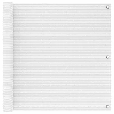 Obrázek produktu pro vidaXL Balkónový paraván, bílý, 120 x 1000 cm, HDPE a hliník