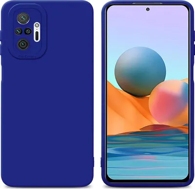 Obrázek produktu pro Cadorabo pouzdro pro Xiaomi RedMi NOTE 10 PRO Protective Cover in Blue TPU Silicone Case Cover