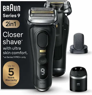 Image de Braun Series 9 Pro+ 9590cc Wet & Dry Rasoir à grille Tondeuse Noir