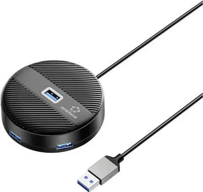 Produktbild von Renkforce RF-6266640, USB 3.2 Gen 2 (3.1 Gen 2) Type-A, USB 3.2 Gen 2 (3.1 Gen 2) Type-A, 5000 Mbit/s, Schwarz, Acrylnitril-Butadien-Styrol (ABS), Rundkabel