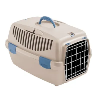 Zdjęcie produktu dla STEFANPLAST Gulliver 1 skrzynka trawertyn biały z metalowymi drzwiczkami 48x32x31cm, 97987