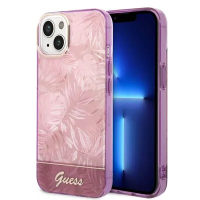 Image de Guess Guhcp14Mhgjghp Iphone 14 Plus / 15 Plus 6.7 Pink/Pink Hardcase Jungle Collection