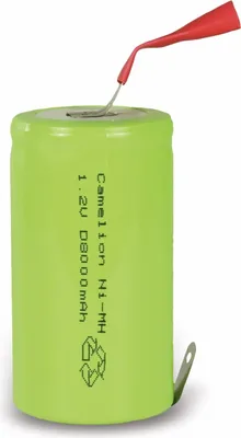 Produktbild von CAMELION NiMH-Mono-Akku 8000 mAh, mit Lötfahne