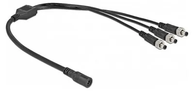 Immagine prodotto di Delock DC Verteilerkabel 5,5 x 2,1 mm 1 x Buchse zu 3 x Stecker verschraubbar