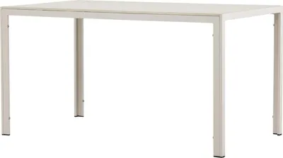 Produktbild von FURNLUX Outdoor-esstisch Mirko Beige 80cm / Hauptfarbe: Beige / Abmessungen: 80 x 140 x 74 cm