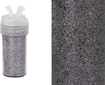 Produktbild von Glitzerpulver 10g in Dose mit Streudeckel, Farbauswahl:grau 080
