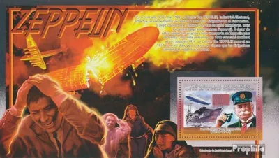 Produktbild von Briefmarken Guinea 2009 Mi Block 1709 (kompl. Ausgabe) postfrisch Ferdinand von Zeppelin (1838-1917)