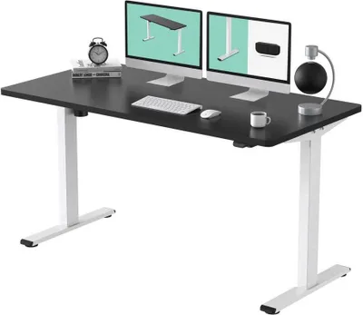 Produktbild von FLEXISPOT Schreibtisch Basic-Series, Elektrisch höhenverstellbarer Schreibtisch, 2- Fach-Teleskop