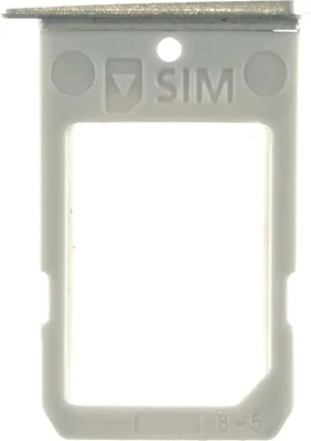 Produktbild von Simkarten Halter für Samsung Galaxy S6 Edge (SM-G925F), Silber