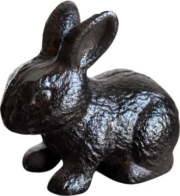 Produktbild von Gartenfigur Hase antikbraun