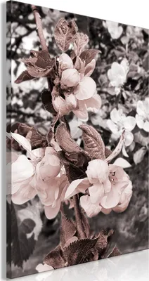 Produktbild von Vliesstoff Leinwandbild - Balance in Nature (1 Part) Vertical 80x120 cm Blumen b-A-0657-b-a