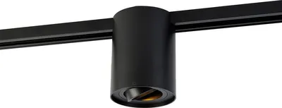 Produktbild von QAZQA - Modern Moderner 1-phasiger StromschienenSpot I Spotlight I Deckenspot I Deckenstrahler I Strahler I Lampe I Leuchte schwarz - Iconic Rondoo Up I Wohnzimmer I Schlafzimmer - Stahl Rund - LED ge