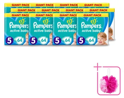 Produktbild von 12 x Pampers Active Baby Windeln Größe 5 (11-16 kg) - Sparpackung - 12 Stücke