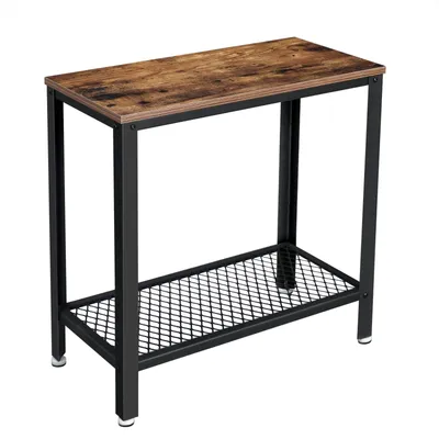 Image de Table d'appoint industrielle avec structure en acier inoxydable