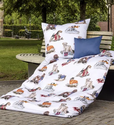 Produktbild von Janine Design Mako-Satin-Bettwäsche-Garnitur 42169 modern art S Farbe multicolor Größe 155x220+80x80