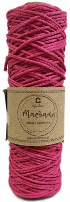 Produktbild von COLORHOME Makramee Baumwollschnur geflochten 2mm 100m Barbie Rosa