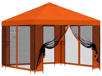 Immagine prodotto di vidaXL Gazebo da giardino con pareti laterali 3 x 3 m Arancione