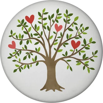 Produktbild von Lebensbaum Magnet rund