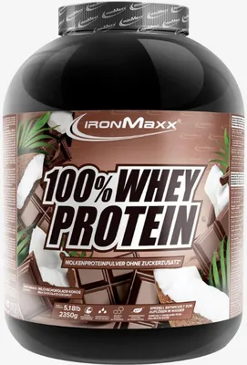 Produktbild von IronMaxx 100% Whey Protein - 2350g-Dose Schoko-Kokos