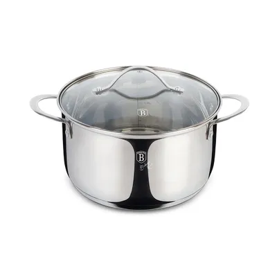 Zdjęcie produktu dla Garnek z pokrywką 3,8L 20 cm, BerlingerHaus BH-6586 Silver Jewellery Collection
