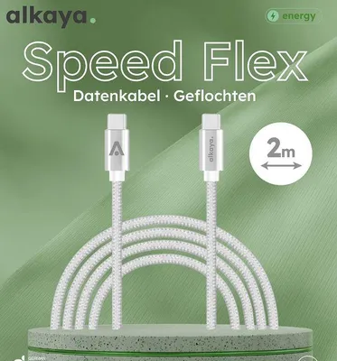 Imagen del producto de Cable USB-C a USB-A "Speed Flex" de Alkaya - Cable - Digital/Datos