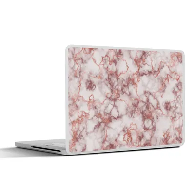 Produktbild von MuchoWow® Laptop Aufkleber Sticker Cover Roségold - Marmor - Achat - Luxus 40x30 cm - Laptop Dekoration - Selbstklebend
