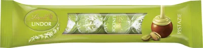 Produktbild von Lindt Lindor Pistazie 4er Stange zartschmelzenden Füllung 50g