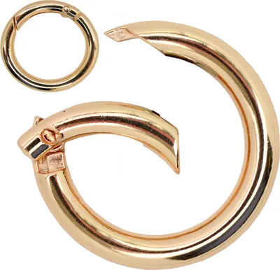 1 Ring Karabiner Rund | 34mm x 6mm gold