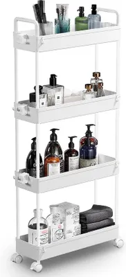 Produktbild von Famanu Rollwagen 4 Ebenen - Weiß