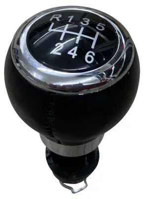 Image de Bouton de changement de vitesse Knauf, 6 vitesses, noir/chromé, pour VW, Audi, Seat, Skoda