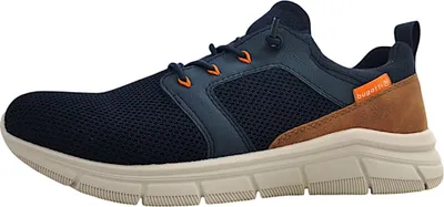 Image de Bugatti Soa : Mocassins pour hommes, couleur bleu, style décontracté