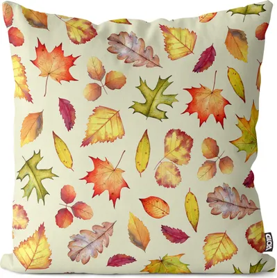 Produktbild von VOID Herbst Blätter Laub Muster Kissenbezug Kissenhülle sofa couch wohnzimmer dekoration wasserfest Outdoor Garten Kissen bezug deko