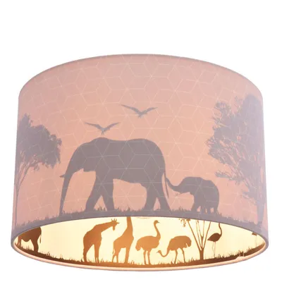 Produktbild von Olucia - SAFARI - Deckenleuchte für Kinderzimmer - Rosa
