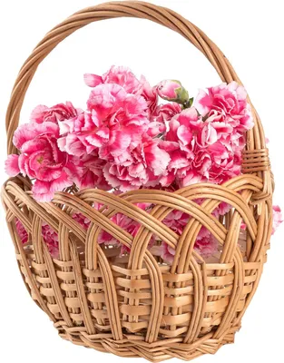Zdjęcie produktu dla Creative Home Mały Koszyczek Wiklinowy z rączką, ażurowy | 19x14x21 cm (+/- 1 cm) | ręcznie pleciony | naturalny brąz| kosz na prezent, wielkanoc