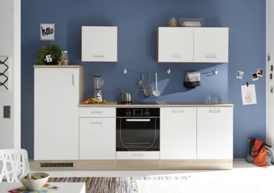 Obrázek produktu pro Wexford Seven kuchyňská linka kuchyňský blok bílý mat / dub Sonoma, Elektrické spotřebiče:bez elektrických spotřebičů