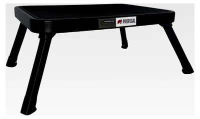 Produktbild von Klappbarer Tritthocker, XXL Trittfläche 38x26cm, rutschfest, bis 150kg, 1,8kg leicht, schwarz
