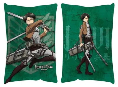 Produktbild von Popbuddies Angriff Auf Titan Kissen Levi 50x35 Cm Grün Grün One Size