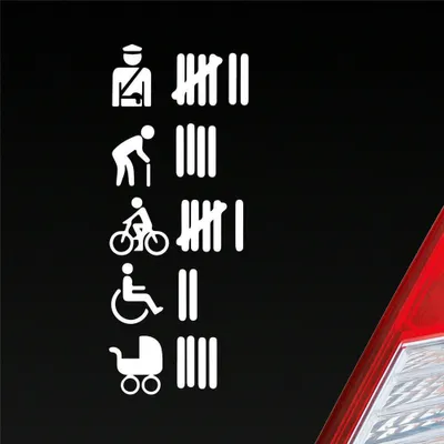 Produktbild von Auto Aufkleber Strichliste Tally List Tuning 15x6 cm Weiss Matt Sticker Heckscheibenaufkleber