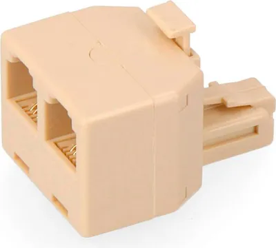 Image de Adaptateur Téléphone Double 4 Voies Edm Doublez Vos Prises Téléphoniques - Edm