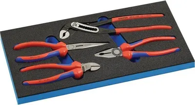 Produktbild von Werkzeugmodul 4-tlg.1/3-Modul Zangensatz KNIPEX