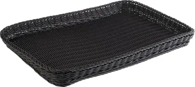 Produktbild von APS 50918 Korb PROFI LINE, 60 x 40 cm, Höhe 5 cm, Polypropylen, Bäcker-Maß, schwarz