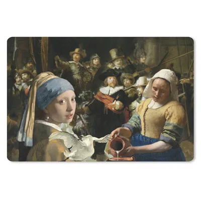 Produktbild von MuchoWow® Mauspad Mousepad Malerei - Alte Meister - Schwan 27x18 cm - Mousepads - Maus Mat - Pad - Mausunterlage - Büroartikel - Desk Matten