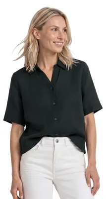 Productafbeelding van Street One overhemdblouse in effen kleur, diepgroen, maat 36