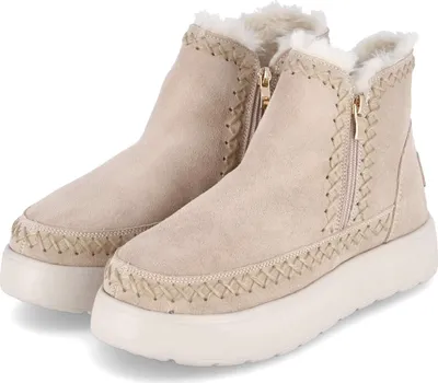 Produktbild von Cafe Noir Damen Stiefeletten/ Winter Boots Beige Rauleder Größe: 37